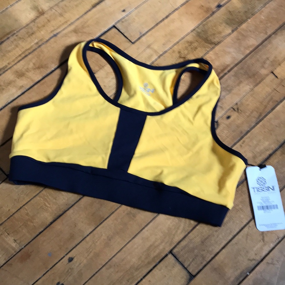 ISSI Vibrant‎ Yellow and Black Sports Bra